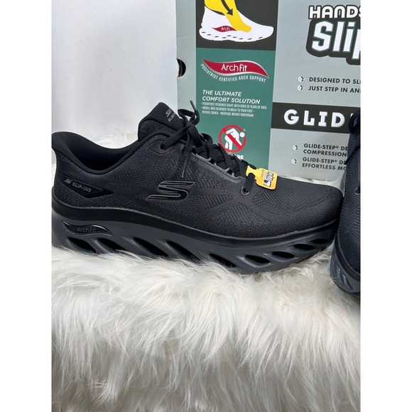 Skechers Hands Free Slip-ins Arch Fit Glide-Step Hirusher Black 232528 BBK 11.5 main image 5